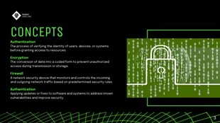 Black and Green Cybersecurity Cool Presentation - Page 3