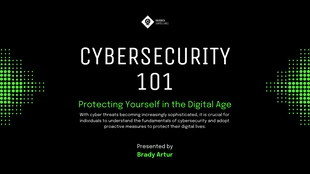 Free  Template: Cool Cybersecurity Presentation Template