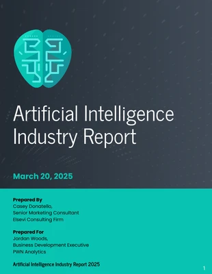 premium  Template: Artificial Intelligence Quarterly Report Template