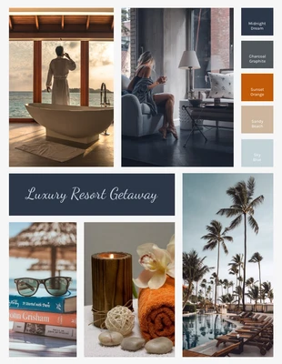 business  Template: Resort Hospitality Mood Board