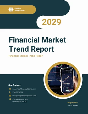 Free  Template: Financial Market Trend Report Template