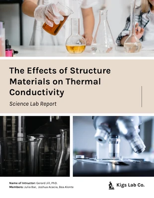 premium  Template: Formal Lab Report Template