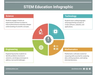 Free  Template: STEM Education Infographic Template