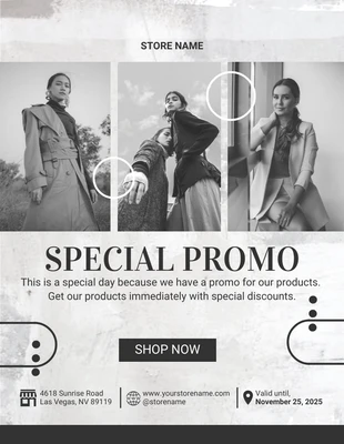 Free  Template: Modern Special Promotional Offers Flyer Template