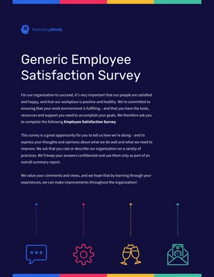 business  Template: Generic Employee Satisfaction Survey Checklist Template