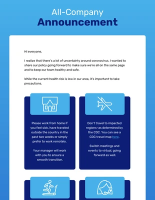 Free  Template: All-Company Announcement Newsletter Template