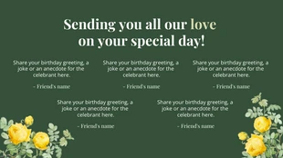 Green And White Modern Luxury Floral Celebrate Birthday Presentation - Page 4