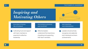 Simple Elegant Yellow and Blue Leadership Presentation - Page 3