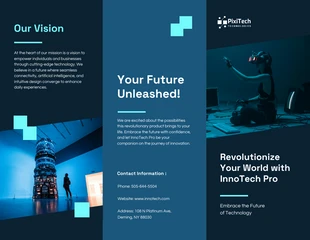 Free  Template: Technology Product Launch Brochure Template