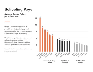 premium  Template: Schooling Pays Chart Template