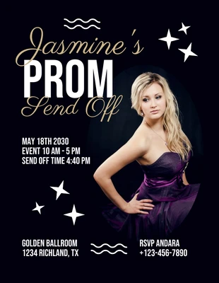 Free  Template: Prom Send-Off Flyer Ideas Template