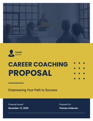 premium  Template: Career Coaching Proposal Template