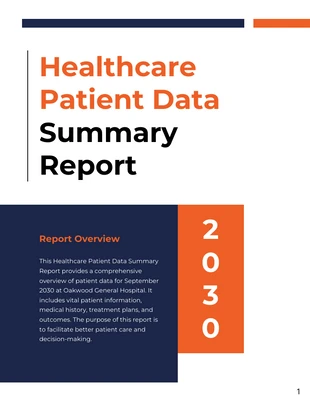 business  Template: Minimalist Shape Data Report Template