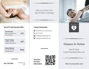 business  Template: Salon/Spa Grand Opening Brochure Template