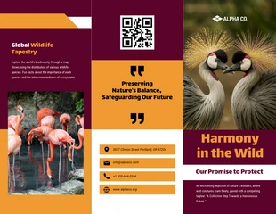 Free  Template: Wildlife Protection Brochure Template