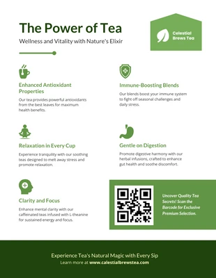 Free  Template: Power of Tea Infographic Template