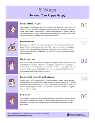 Free  Template: Lavender Cute Infographic Template