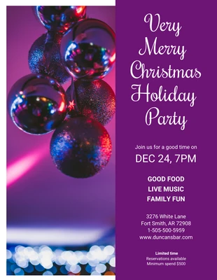 premium  Template: Merry Christmas Holiday Party Event Flyer Template