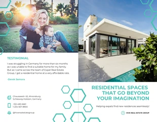 premium  Template: Residential Real Estate Bi Fold Brochure Template