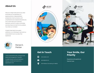 Free  Template: Dental Brochure Template