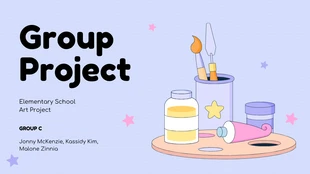 Free  Template: Illustration Group Project Education Template