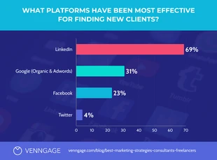 premium  Template: Modern New Client Bar Chart