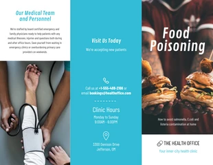 Free  Template: Food Informational Tri Fold Brochure Template