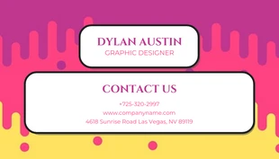 Colorful Playful Graphic Design Business Card - Page 2