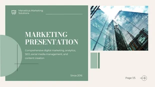 Free  Template: Simple Marketing Presentation Template