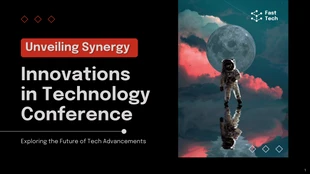 Free  Template: Innovation in Technology Conference Presentation Template