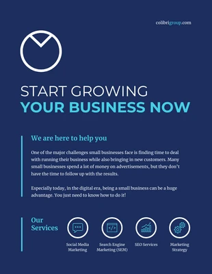 business  Template: Small Business Marketing Flyer Template