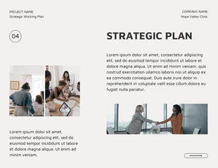 Clean Black and Cream Strategic Working Plan - Page 4