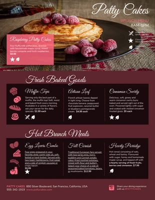 business  Template: Brunch Menu