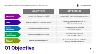 Objectives and Key Results Company Presentation - Page 3