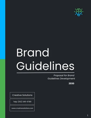 Free  Template: Brand Guidelines Proposal Template