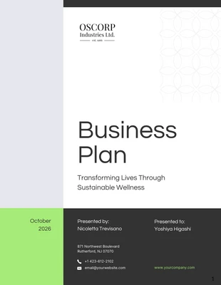 Free  Template: Healthcare Business Plan Template