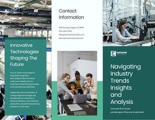 Free  Template: Industry Trends and Insights Brochure Template