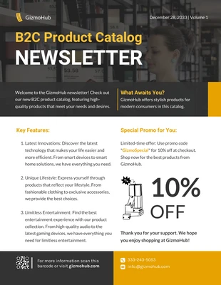 premium  Template: B2C Product Catalog Newsletter Template