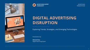 Free  Template: Digital Advertising Disruption Presentation Template