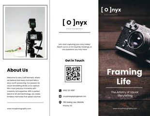 business  Template: Photography Tri-fold Brochure Template