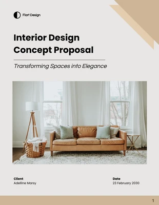 premium  Template:  Interior Design Concept Proposal Template