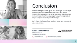 Pastel Pink Gradient Business User Persona Presentation - Page 5