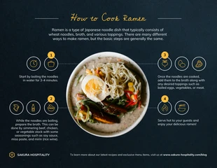 Free  Template: Cool Food Making Infographic Template