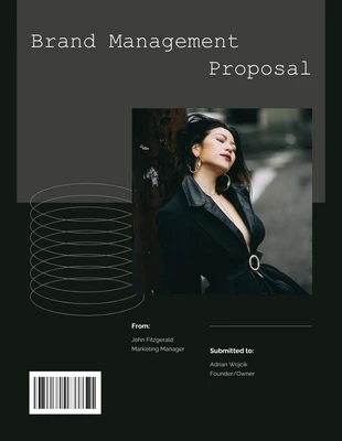 Free  Template: Modern Fashion Brand Management Proposal Template