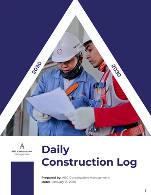 business  Template: Daily Construction Log Template