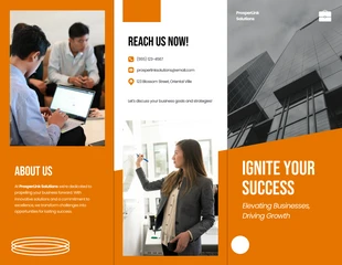 Free  Template: Business Sales Tri-fold Brochure Template