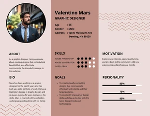 business  Template: Elegant User Persona Diagram Template