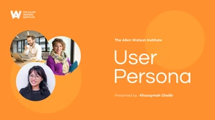 Free  Template: Professional User Persona Presentation Template