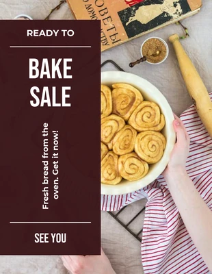 Free  Template: Bake Sale Flyer Template