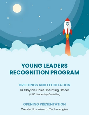 premium  Template: Young Leaders Event Program Template